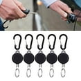 thumbnail image 3 of OUSITAID 5x Porte-Clés Rétractable Compact Enrouleur de Porte-Badge Mousqueton, 3 of 10