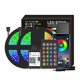 thumbnail image 1 of Tira de luces LED RGB Smart Wifi 32.8ft. 5050 Luces que cambian de color con voz y aplicación y 24 t Abanopi Negro, 1 of 7