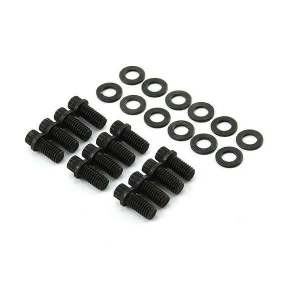 Speedmaster PCE317.1002 Compatible with Chevy SBC 350 12 Point Black Oxide Exhaust Header Bolt Kit