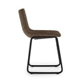 thumbnail image 2 of Warner Mid Century Dining Chair (Set of 2) in Distressed Brown Faux Leather, 2 of 6