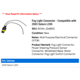 thumbnail image 2 of Fog Light Connector - Compatible with 2003 Saturn L200, 2 of 2
