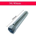 thumbnail image 2 of Llave de tubo de metal métrica para grifo, tuerca trasera de una pieza de 34 a 40 mm, extra larga para válvulas de manguera (1 unidad), 2 of 4