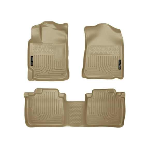Husky Liners 99553 Weatherbeater Floor Mats Fit 2010-2015 Lexus RX350, RX450h - Front/2nd Seat - Tan