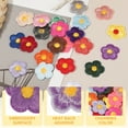 thumbnail image 3 of Uxcell Flower Iron on Patches, Embroidered Sew on Applique Repair Patch for Backpacks Clothing Shoes Hats Purple, 3 of 6