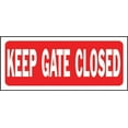 thumbnail image 2 of Hy-Ko Keep Gate Closed Sign, Durable Weather-Resistant Plastic, Bold Red Color, 2 of 3