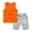 H03-Orange, variant on HCNTES Boys Athletic Shorts Set 2 Pcs Short Sleeve Boys T-Shirts & Stretchy Athletic Youth Boy Basketball Football Clothes Kids Boys Summer School Outfit Set(H03-Black,4-5 Years)