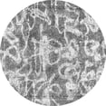 thumbnail image 1 of Ahgly Company Indoor Round Abstract Gray Modern Area Rugs, 8' Round, 1 of 4