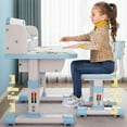 thumbnail image 3 of Floseru Children Learning Desk and Chai Set, Children Study Desk with Chair,Kids Widened Desktop Cartoon Pattern Pink Desk Chair, Suitable for Reading, Learning, Writing, Painting, Etc, 3 of 8