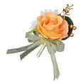thumbnail image 3 of Ramo de flores para boda, ramo de flores, regalo de San Valentín, broche para novio Naranja, 3 of 7