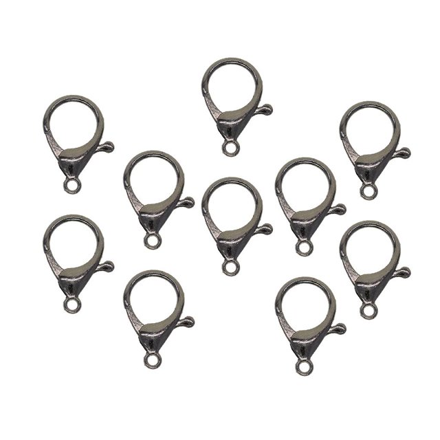 10 piezas clips de broche de langosta curvos Baoblaze Negro Broches de garra de langosta