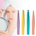 thumbnail image 5 of dianhelloya Eyebrow Clip Set Durable Eyebrow Tweezers 4pcs/set Slant Eyebrow Tweezers Set Stainless Steel Ingrown Hair Removal Tool, 5 of 8
