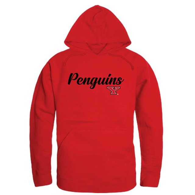 W Republic 558-159-RED-02 Sweat à Capuche Script Youngstown State Penguins pour Hommes, Rouge - Moyen
