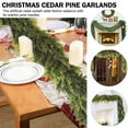 thumbnail image 4 of Christmas Garland Decorations 5.9FT/180CM Christmas Artificial Rattan Norfolk Garland - Hanging Indoor Home Christmas Thanksgiving Day Ornament - Garland for Christmas Tree Party Fireplace Decor, 4 of 9
