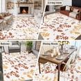 thumbnail image 6 of Orange Botanical 5'x7' Area Rug, Watercolor Spring Floral Summer Leaf Washable Non-Slip Soft Rugs, Low-Pile Large Carpet for Living Room Bedroom Dining Room, Non-Shedding Accent Rug, 6 of 9