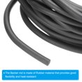 thumbnail image 3 of Uxcell 5/16 Inch x 32.8 Feet Backer Rod, Rubber Rope Caulk Crack Gaps Joint Filler Roll Seal Weather Strip, Black, 3 of 6