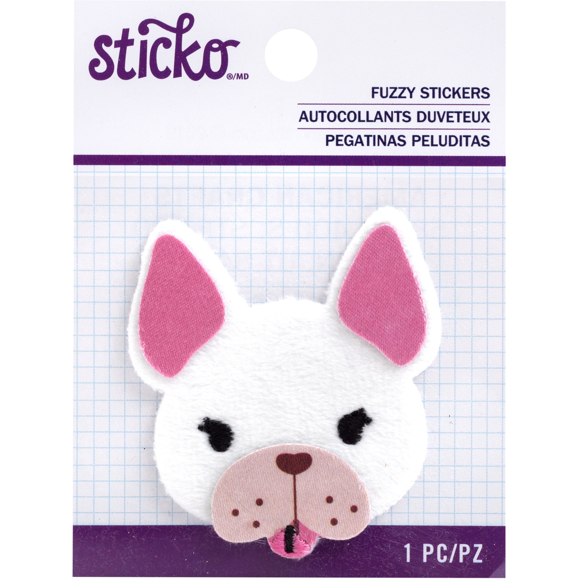 EK Sticko Sticker Fuzzy Frenchie