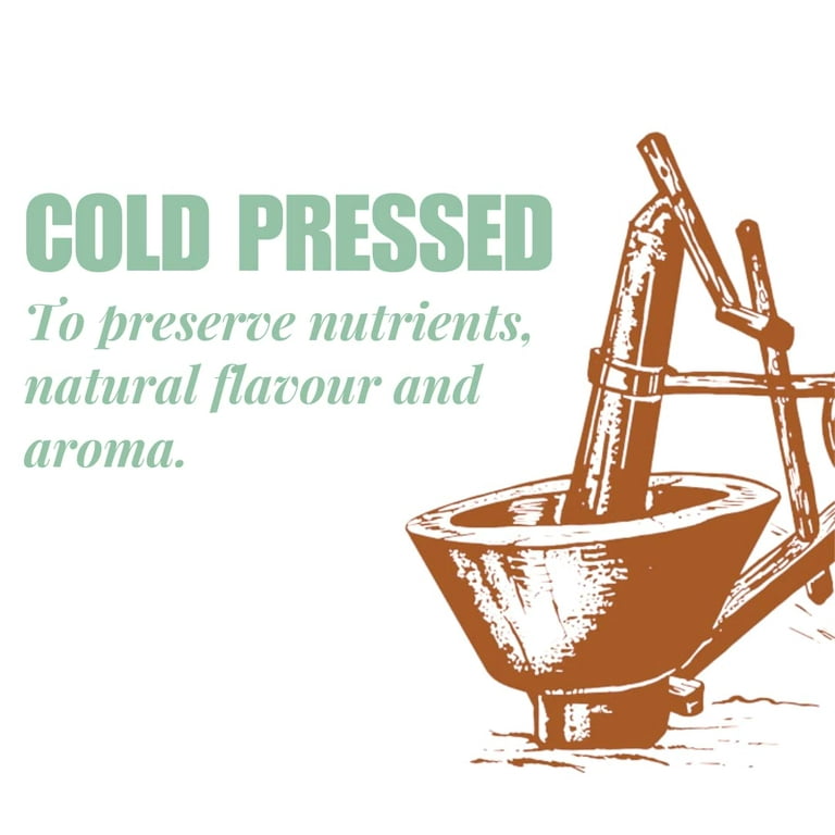 Presso Fresh Cold Press Ground Nut Oil, 1 L : : Grocery