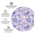 thumbnail image 4 of Pofeuu Winter With Snowflakes Print Leather Coasters Set of 6, Round Cups Mugs Mat Pad for Home Kitchen Heat Resistant Drink Coasters,Round Shape, 4 of 7