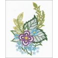 thumbnail image 2 of RIOLIS Stamped Cross Stitch Kit 6"X7"-Sketch With Cornflowers (28 Count), 2 of 2