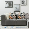 thumbnail image 2 of nygtbtfer Set of 2Throw Pillow Covers Mid Century Black and White Brown Abstract Art Decorative Pillow Cases Home Decor Standard Pillowcases White, 2 of 7