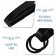 thumbnail image 3 of EXHUMKY Clip Para Llaves De Cinturón Negro Inoxidable Ideal Para Excursiones Y Viajes, 3 of 8