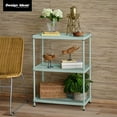 thumbnail image 4 of Design Ideas MeshWorks 3-Tier Metal Storage Shelving Unit Rack, Sage Green, 4 of 10