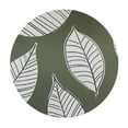 thumbnail image 2 of RUIYC Round Fitted Tablecloth with Flannel Backing Elastic Edge Design Table Cover Waterproof Oil-Proof PVC Table Cloth Stain-Resistant Wipeable for Round Table, 2 of 7