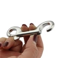 thumbnail image 4 of Double Ended Bolt Snap Hook,Happon 6 Pcs Zinc Alloy Metal Clips Key Holder,Heavy Duty Snap Hook Chain Clips for Pet Feed Bucket Key Chain, Silver, 4 of 7