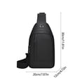 thumbnail image 3 of Bolso bandolera para hombre | Tejido de poliuretano hermético | Correa de hombro ajustable | Diseño de mensajero ligero y espacioso | Mochila de viaje para deportes al aire libre | Verde Gris Azul |, 3 of 6