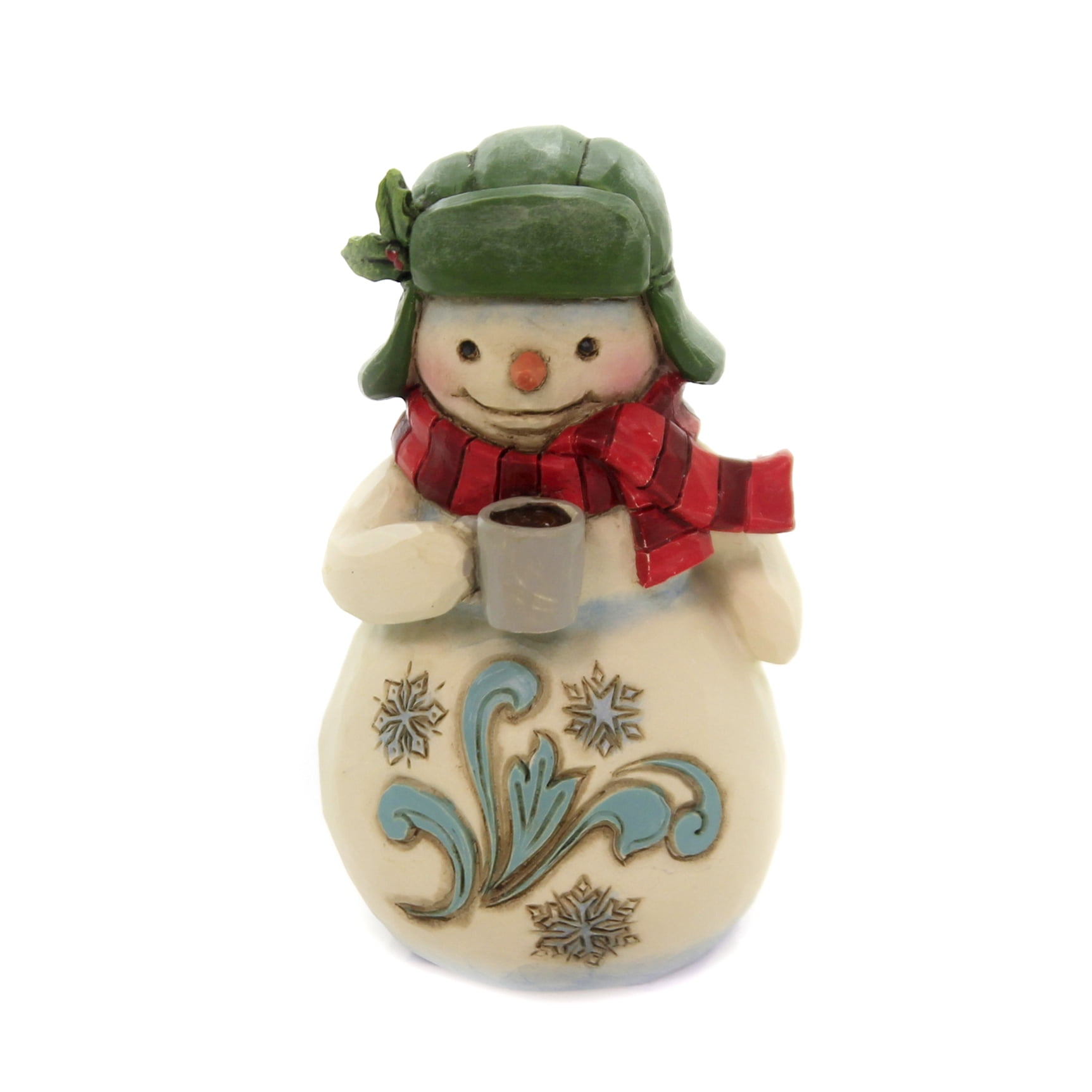 Jim Shore MINI SNOWMAN WITH COCOA Polyresin Christmas 6004294 - Walmart.com - Walmart.com