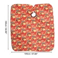 thumbnail image 4 of Unique Bargains 1 Pc Hair Dryer Pattern Hairdressing Cape for Barber Shop 64.96"x57.09" Red, 4 of 7