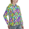 thumbnail image 6 of Lsque Graffiti Pineapples Pattern Casual Women's Hoodie,Hooded Sweatshirt with Kangaroo Pocket,Pullover Hoodie with Eye-catching Drawstrings-Small, 6 of 7