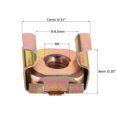 thumbnail image 3 of Unique Bargains M4 Cage Nuts for Server Rack Cabinet Carbon Steel Yellow Zinc Plated 20 Pcs, 3 of 3
