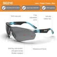 thumbnail image 2 of Gafas de sol de seguridad DEX FIT SG210 con protección UV antivaho, 2 of 7