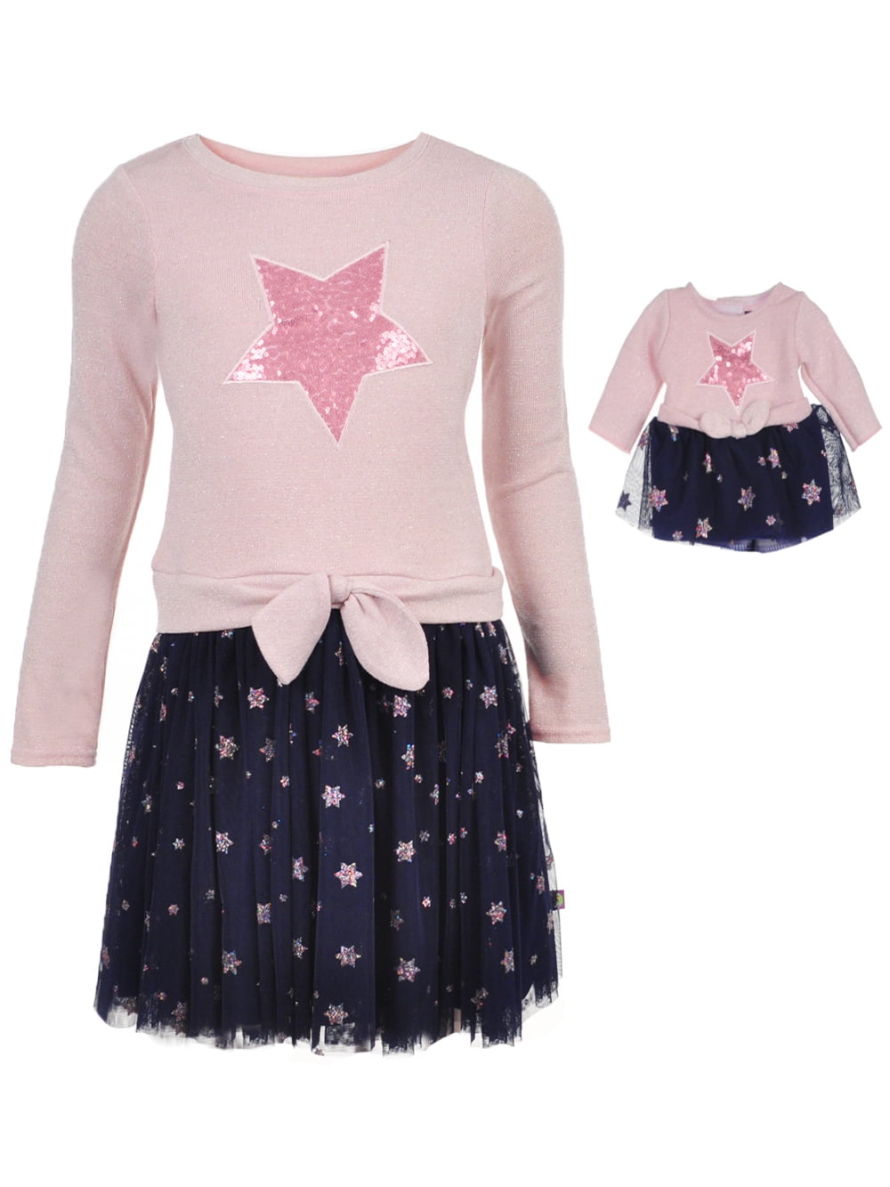 Dollie & Me Dollie & Me Big Girls' Dress with Doll Outfit (Sizes 7