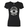 thumbnail image 2 of Wild Bobby, This is What an Amazing Mom Looks Like, Mother's Day, Women Slim Fit Junior Tee, Black, Small, 2 of 3