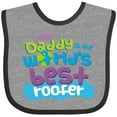 thumbnail image 3 of Inktastic Daddy Worlds Best Roofer Boys or Girls Baby Bib, 3 of 4