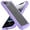 Purple, variant on For Apple iPhone 16e Hybrid Transparent Rubber with Metal Buttons & Camera Edges Hard TPU Corner Frame Bumper Cover, XPM Phone Case [Might Green]