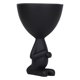 thumbnail image 1 of Adorables macetas humanoides, macetas carnosas para floristerías Arrodillado negro, 1 of 7