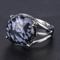 thumbnail image 1 of Perles Rondes pour Femmes Bagues Décontractées pour Doigts Bijoux en Cristal Quartz Violet, 1 of 6