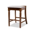 thumbnail image 5 of Baxton Studio Violet Modern and Contemporary Grey Fabric Upholstered and Walnut Brown Finished Wood 2-Piece Counter, 5 of 7