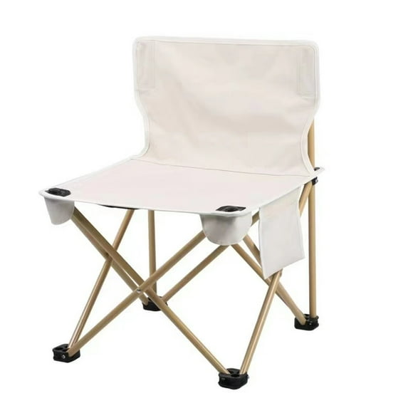 Compact Foldable Outdoor Chair for Camping, Festivals & Sports – No Logo, Small Size (S) – Steel & Oxford Fabric, 130kg Capacity, Lightweight 1.2kg with Carry Bag – Space-Saving Design for Home/Car