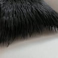 thumbnail image 3 of Ashler Luxury Style Decorative Faux Fur Throw Pillow Case Cushion Cover, Black, 22 x 22 Inches/55 x 55 cm, 2 Pack, 3 of 4