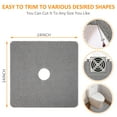 thumbnail image 7 of Non Slip Bathtub Mat, Anti Slip Shower Mat,PVC Loofah Shower Mat - 24x24 Inches, Quick-Drying Textured Bathroom Mat without Suction Cups - Grey, 7 of 7
