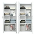 thumbnail image 5 of Manhattan Comfort Hopkins 2-Piece Wood Storage Closets in White, 5 of 7