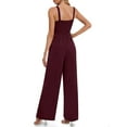 thumbnail image 5 of VBVC No Boundaries Women's Square Neck Suspender Pants,Ladies Sleeveless Butt Lift One Piece Pants,Slimming Jumpsuits For Women,Red,Size M, 5 of 7
