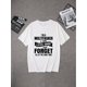 thumbnail image 2 of Camiseta de verano para hombre con cuello redondo, informal, holgada, con estampado "I'M A Multitasker" y la frase "Escucha, ignora, olvida"., 2 of 6