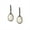 Mother Of Pearl, variant on 1928 Jewelry Women's Oval Jade Semi Precious Gemstone Drop Earrings