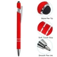thumbnail image 4 of Unique Bargains Stylus Ballpoint Pen with Stylus Tip, Medium Point, 1.0mm, Black Ink, 6 Pack, 4 of 5