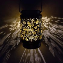 Butterfly Hummingbird Solar Lanterns Outdoor - Decorative Hanging Lights for Garden - Waterproof Auto Lighting for Patio, Yard & Pathway - Gift for Women & Mom